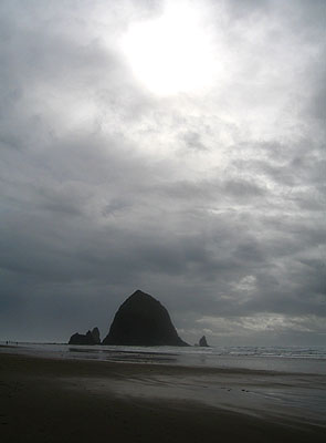 Haystack Rock 1, Cannon Beach, Oregon, February 2007