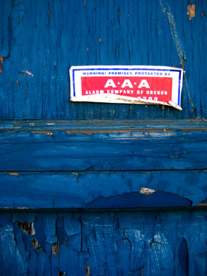 Blue Door, AAA Alarm Company