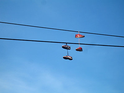 Hanging Sneakers, Portland, Oregon, May 2007