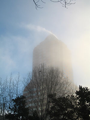 Koin Tower in Fog