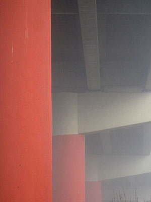 Marquam Bridge Piers, Portland, Oregon, December 2006