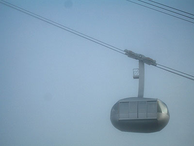 Portland Aerial Tram in Fog